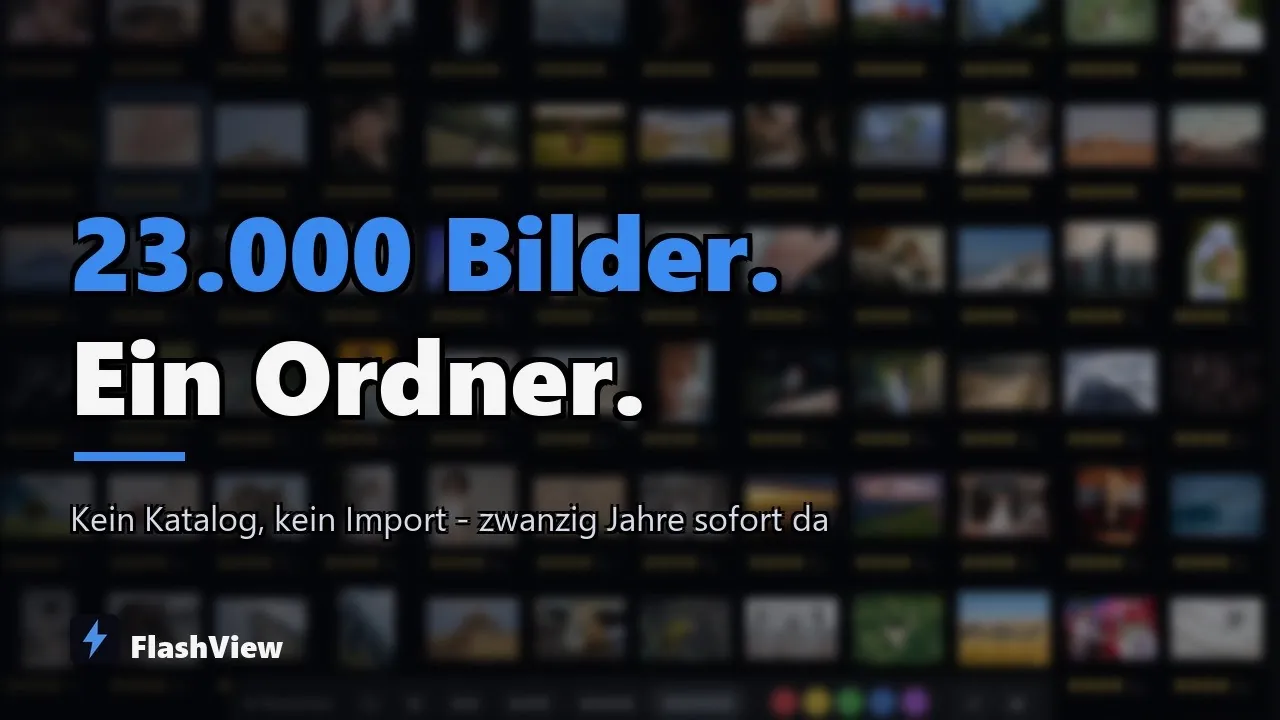 Vorschaubild des FlashView-Videos: Der riesige Fotoordner: 20 Jahre, 23.000 Bilder ohne Katalog