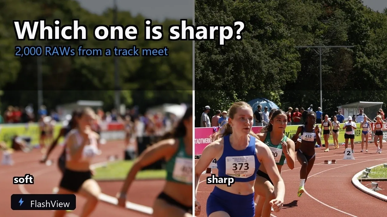 Thumbnail of the FlashView video: 2,000 RAWs from a track meet: selects the same afternoon